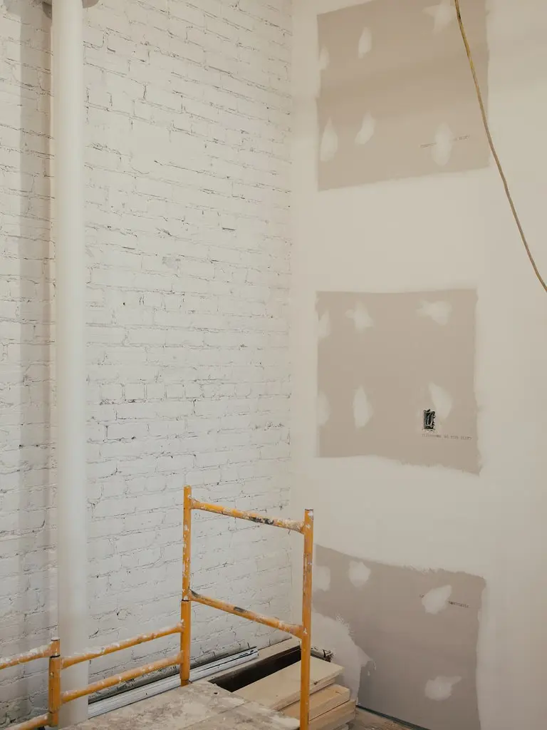 A kitchen renovation in progress