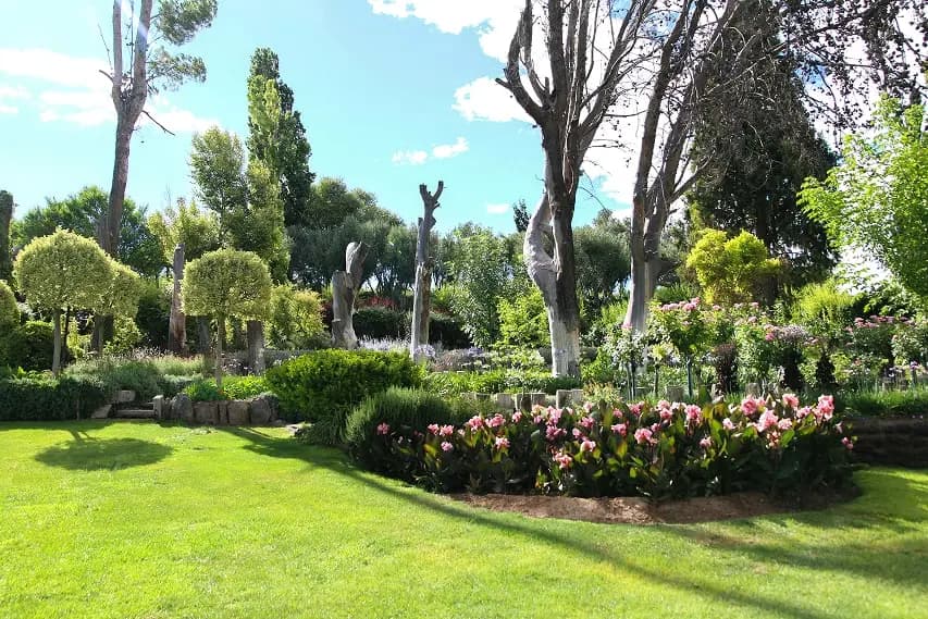 Beautiful landscaped garden