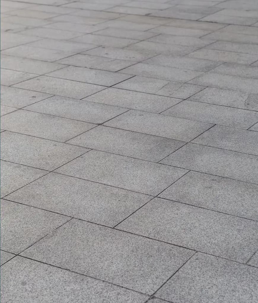 A close up view of brick paving